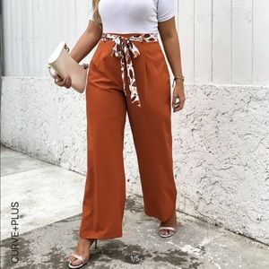SHEIN burnt orange trousers